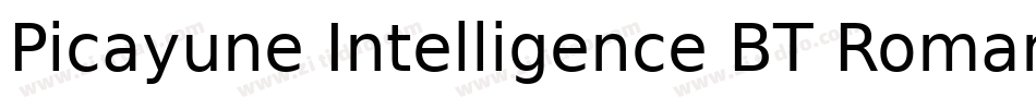 Picayune Intelligence BT Roman字体转换